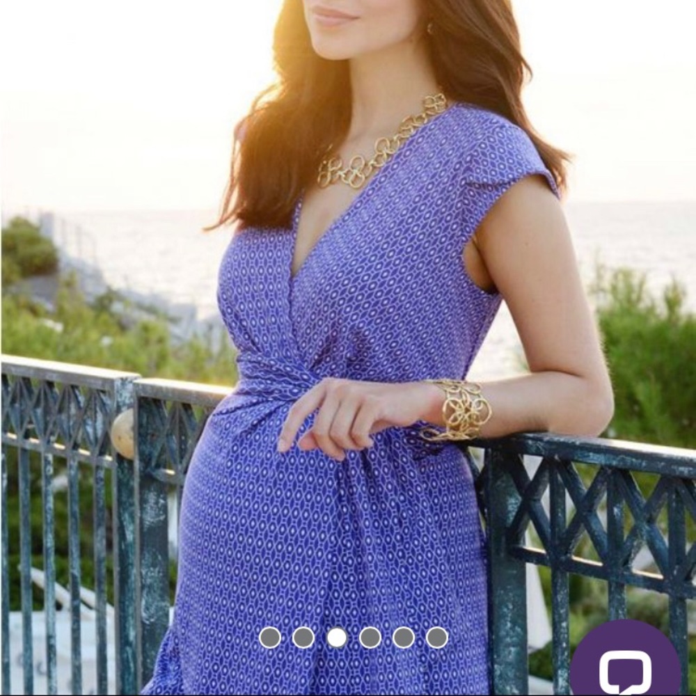 Seraphine maternity wrap dress